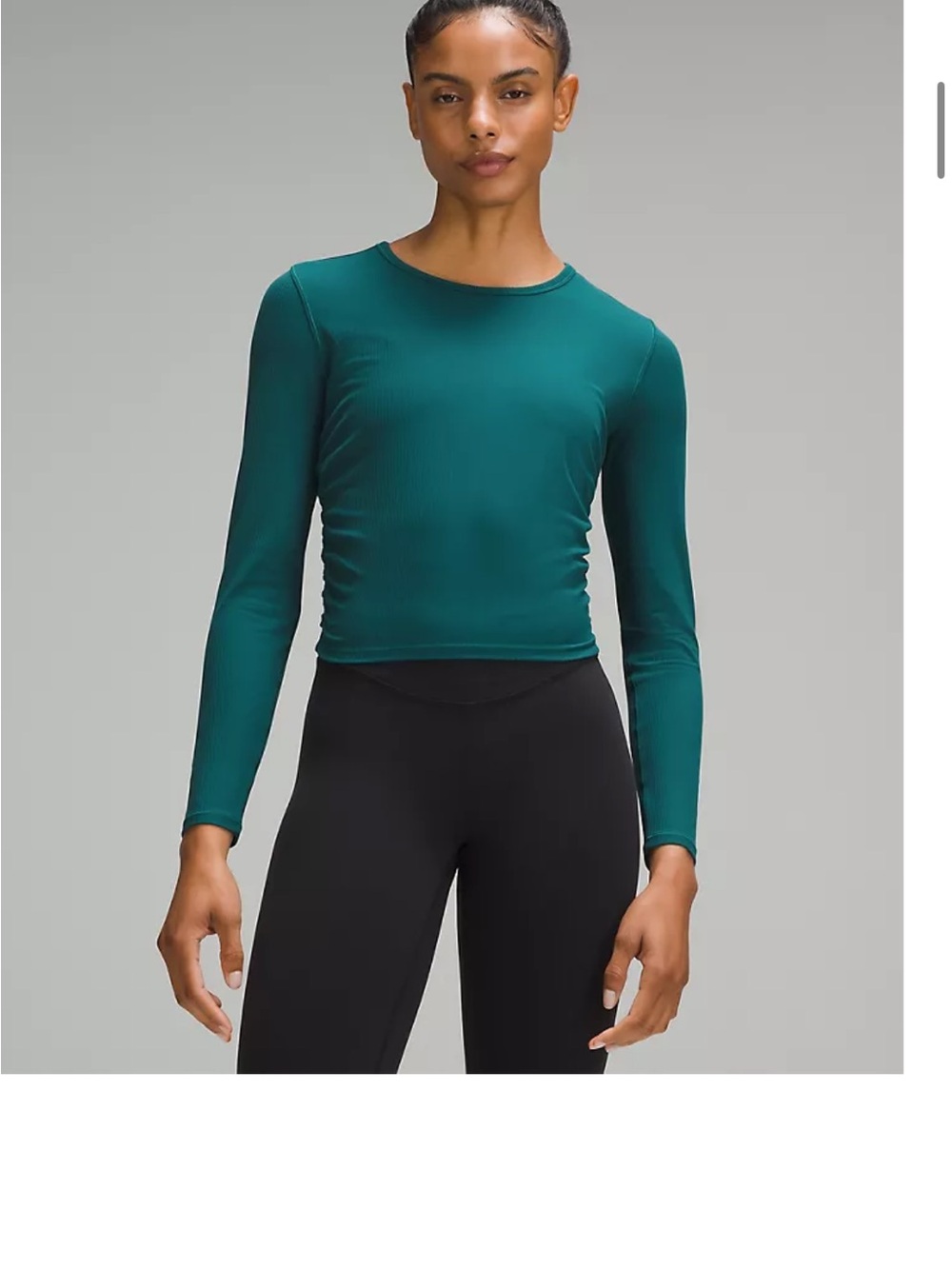 Lululemon Teal Long-Sleeve Crewneck Performance Top